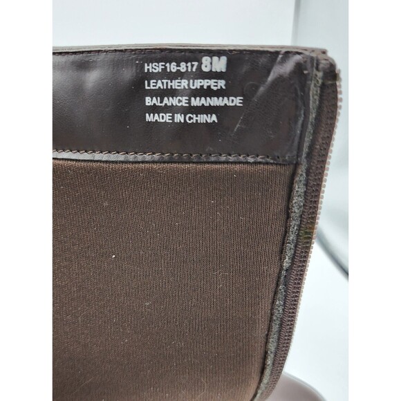 David Tate Women's Brown Boots sz 8M WIDE Calf - Avery 18 - Preowned - Picture 10 of 11